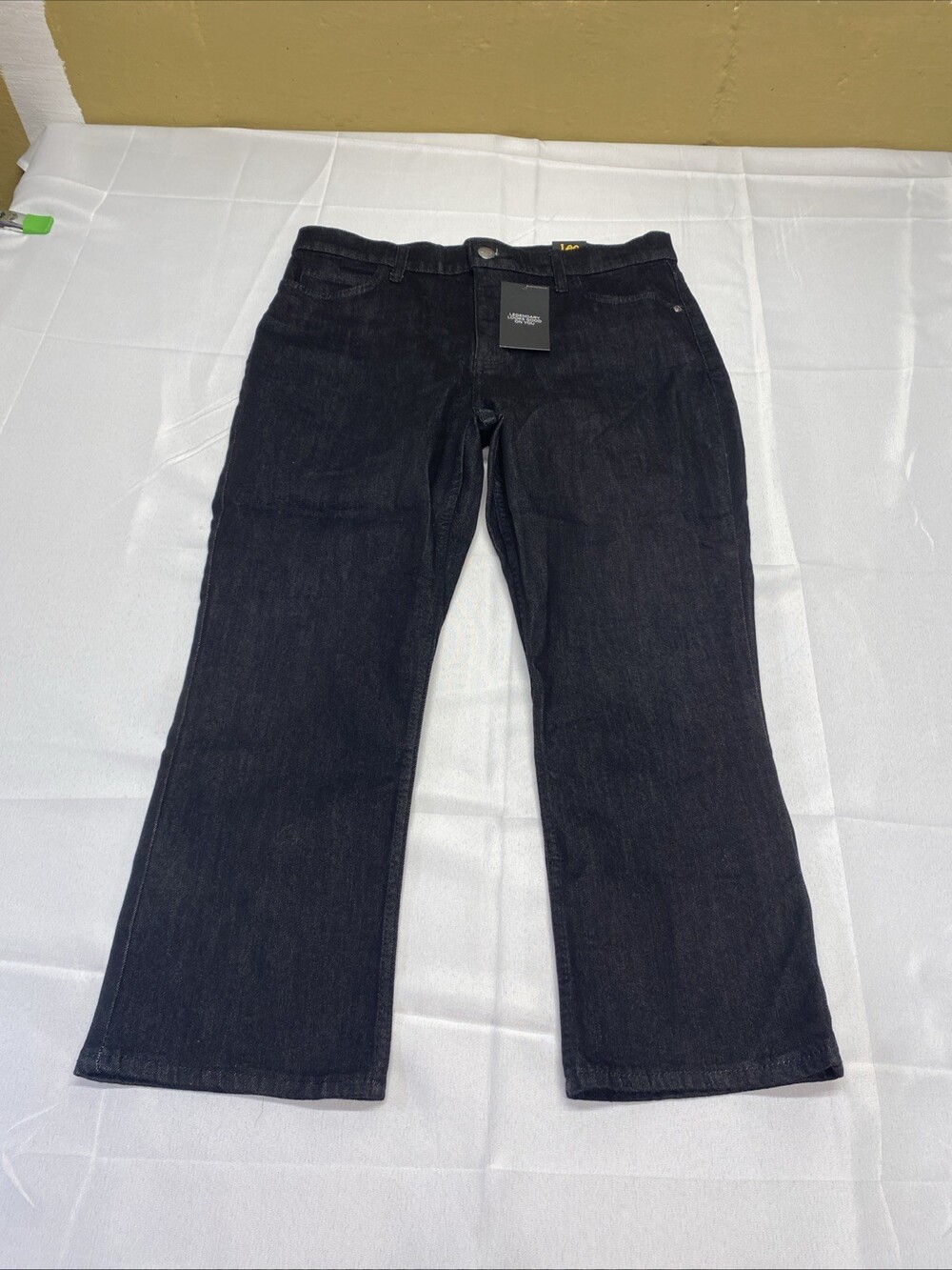 NWT Lee Black Straight Jeans Size 14 Medium! Brand new!
